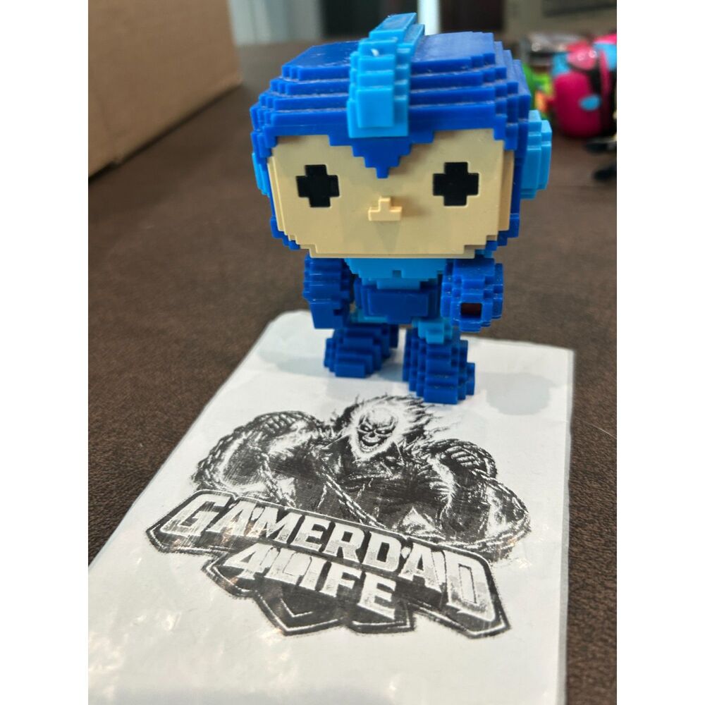Funko Pop! Games 8-Bit Mega Man Blue 13 GameStop ExclusiveVinyl Figure